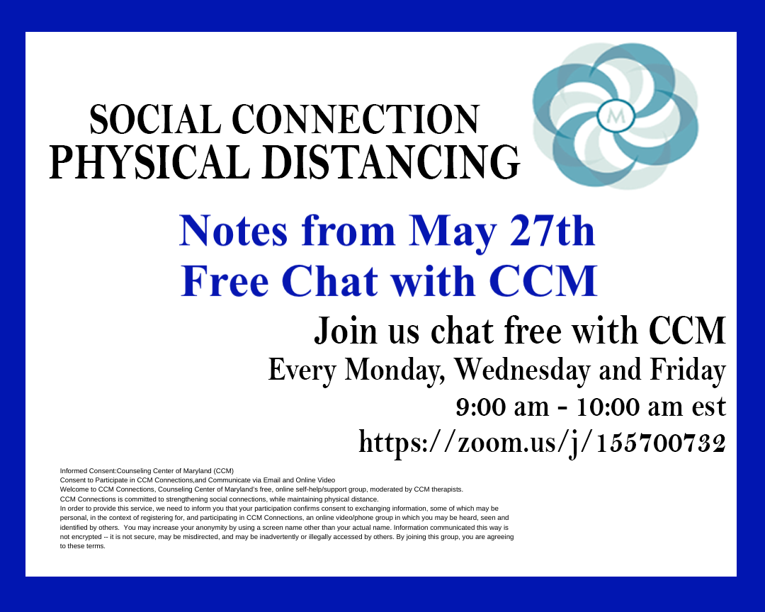 Free Chat Notes May 27