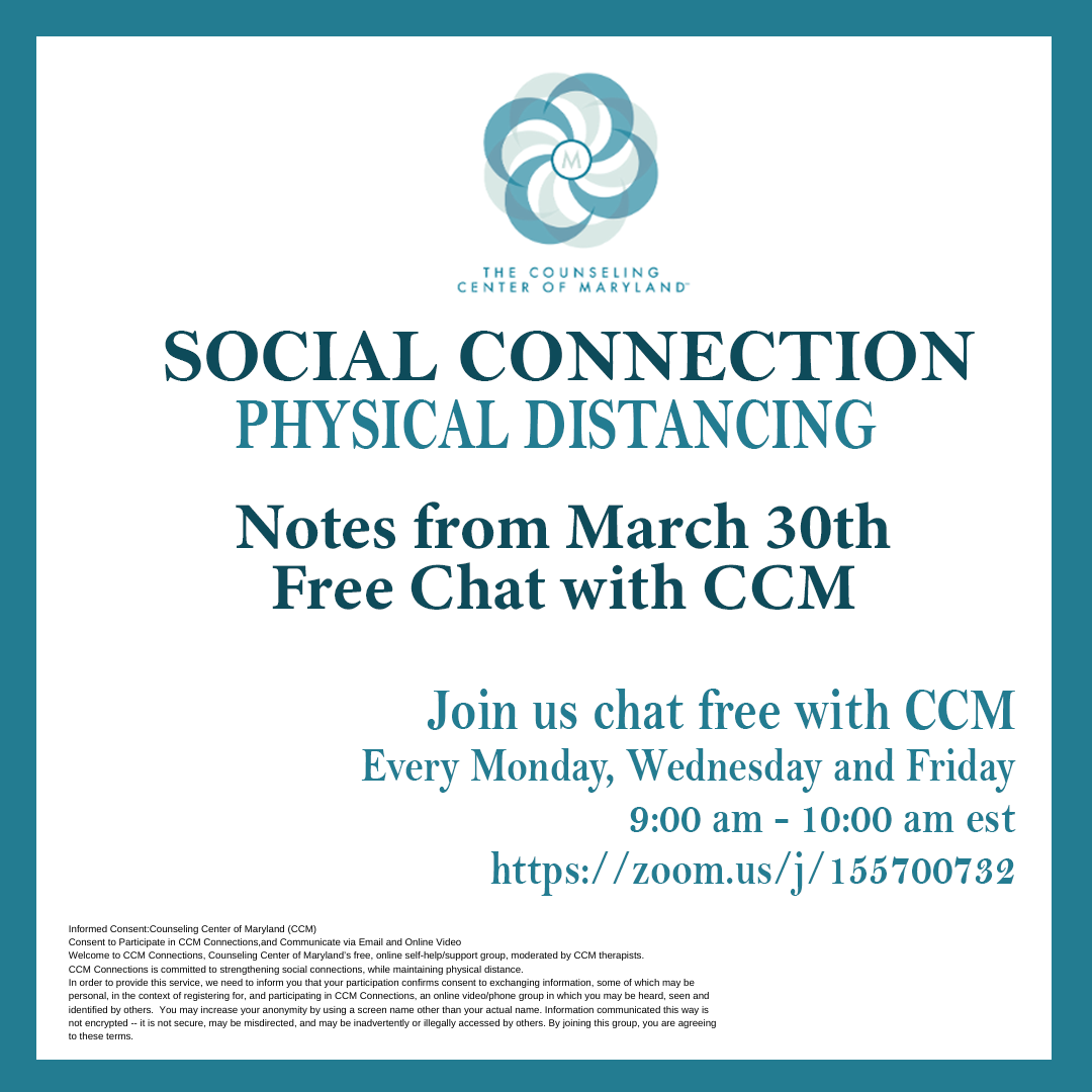 Chat Notes March 30