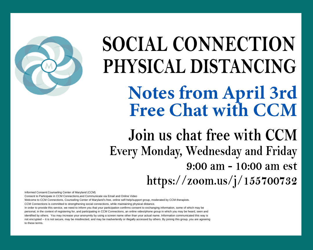 Chat Notes April 3