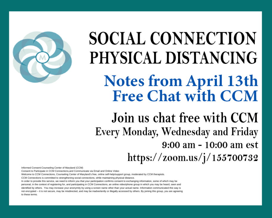 Chat Notes April 13