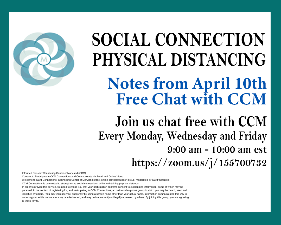 Chat Notes April 10