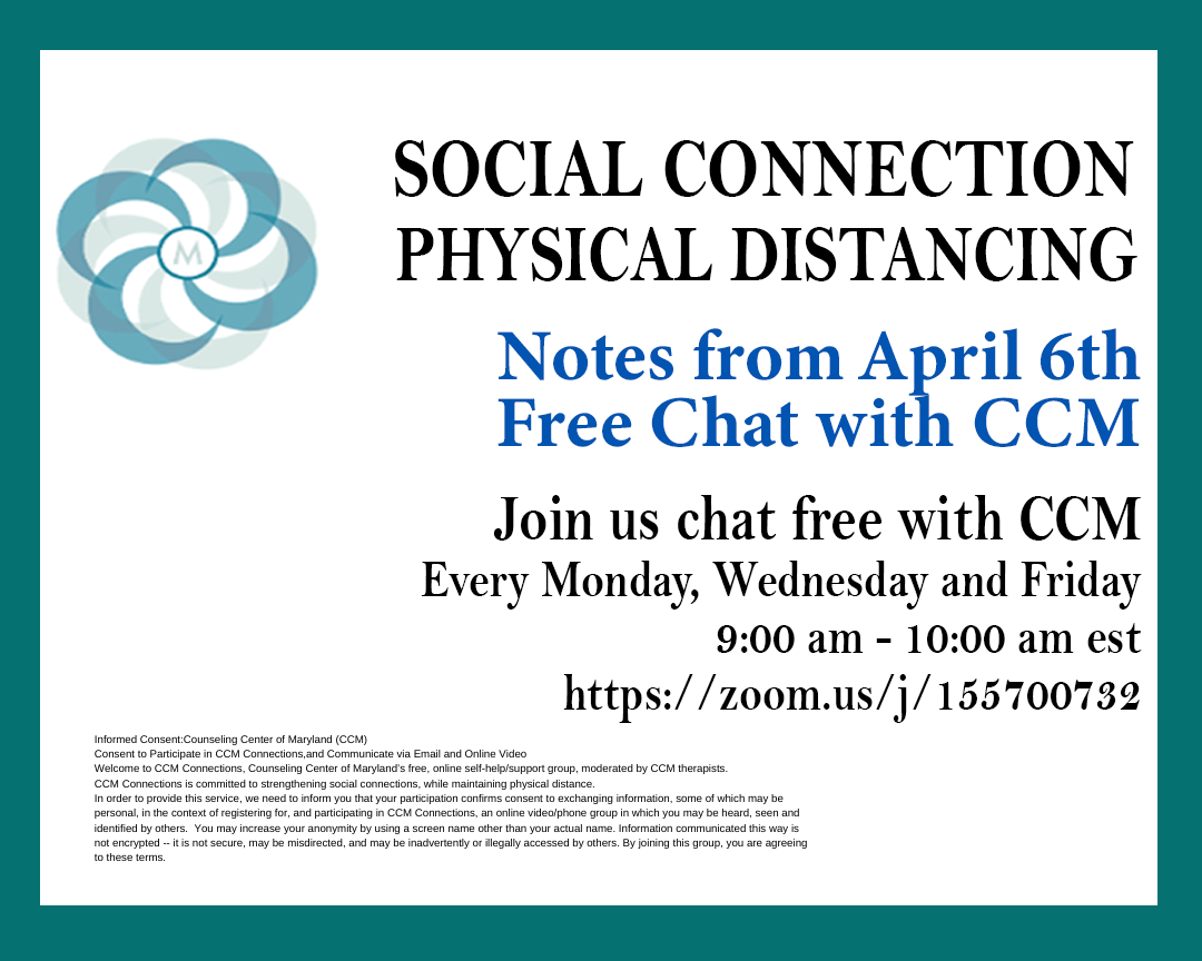 Chat Notes April 6